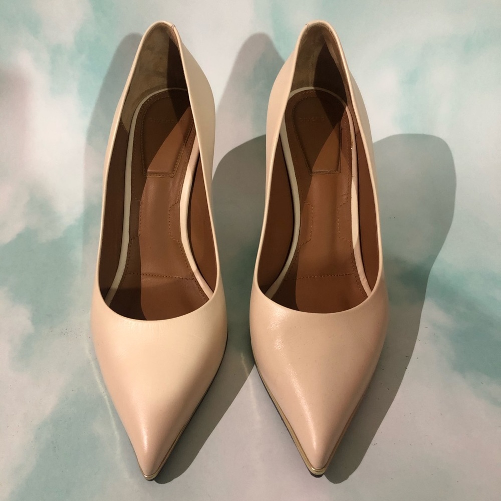 Givenchy Nude Leather Pointed Toe Pumps